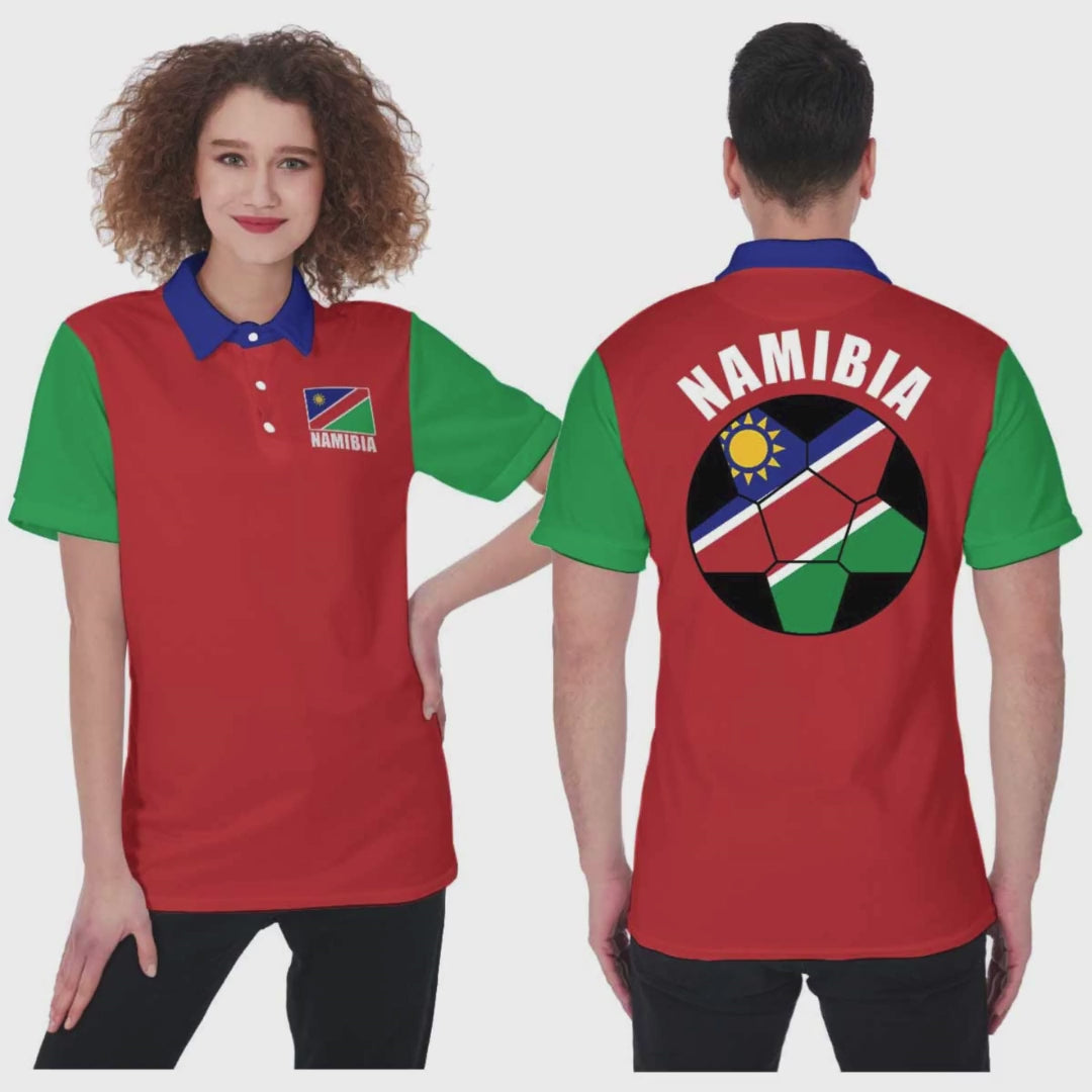 Namibia Unisex Football Fan Polo Shirt Video