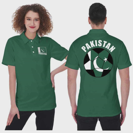 Pakistan Unisex Football Fan Polo Shirt Video