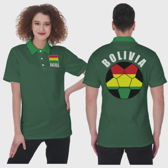 Bolivia Unisex Football Fan Polo Shirt Video