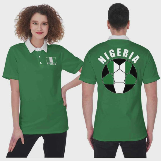 Nigeria Unisex Football Fan Polo Shirt Video