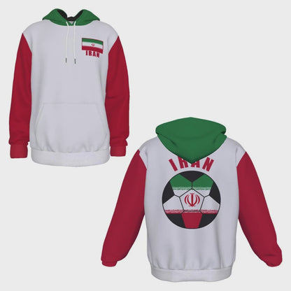 Iran Unisex Football Fan Pullover Hoodie Video