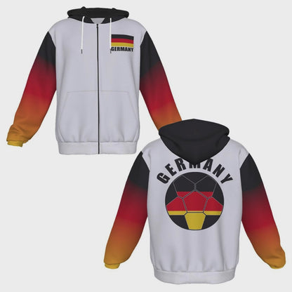 Germany Unisex Football Fan Zip Hoodie Video