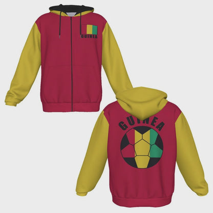 Guinea Unisex Football Fan Zip Hoodie Video