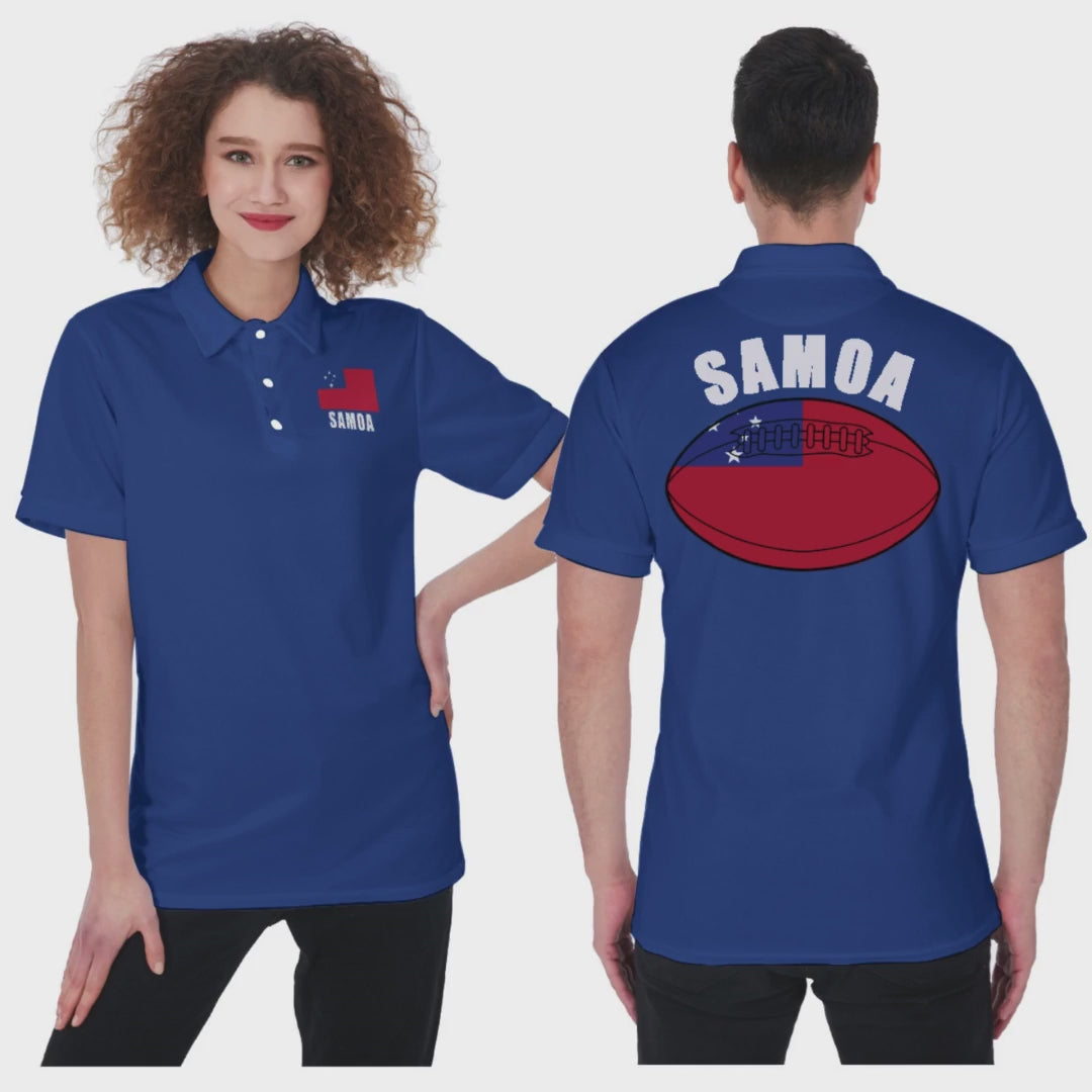 Samoa Unisex Rugby Fan Polo Shirt Video