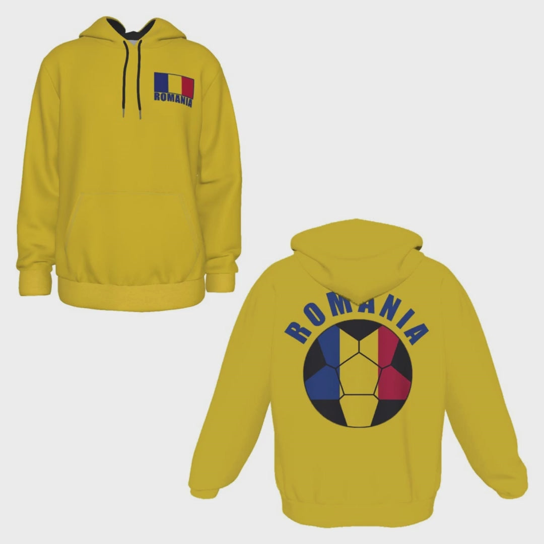 Romania Unisex Football Fan Pullover Hoodie Video