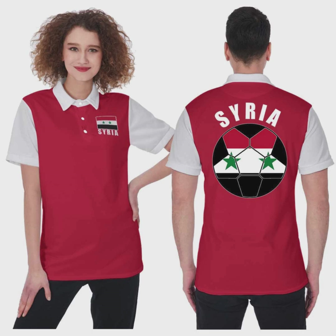 Syria Unisex Football Fan Polo Shirt Video