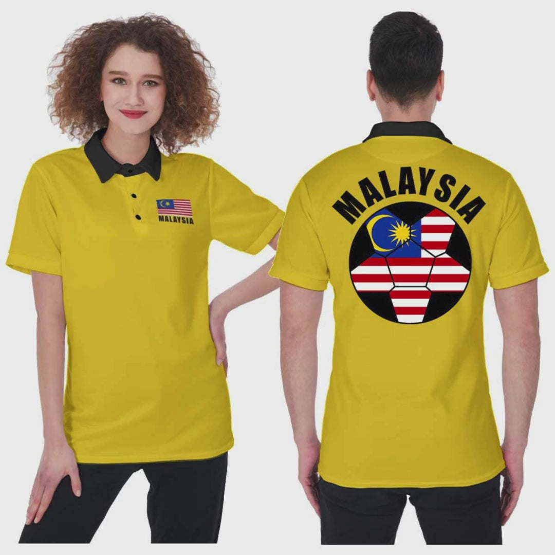 Malaysia Unisex Football Fan Polo Shirt Video