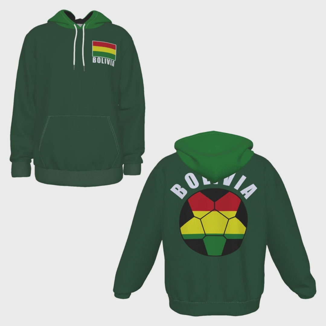 Bolivia Unisex Football Fan Pullover Hoodie Video