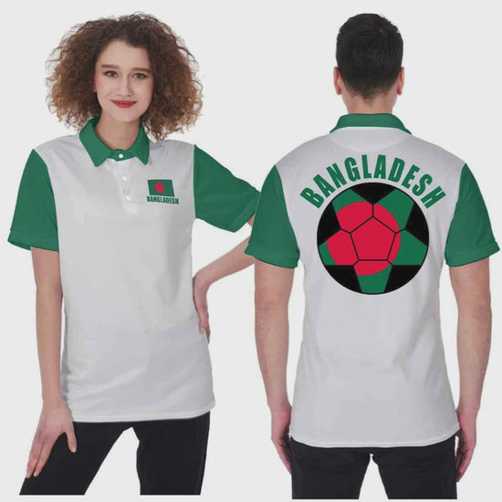 Bangladesh Unisex Football Fan Zip Hoodie Video