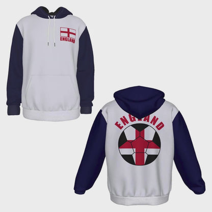 England Unisex Football Fan Pullover Hoodie Video