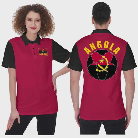 Angola Unisex Football Fan Polo Shirt Video