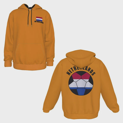 Netherlands Unisex Football Fan Pullover Hoodie Video