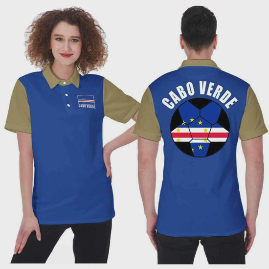 Cabo Verde (Cape Verde) Unisex Football Fan Polo Shirt Video