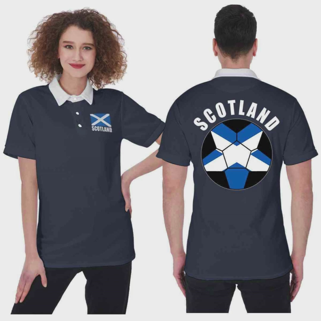 Scotland Unisex Football Fan Polo Shirt Video