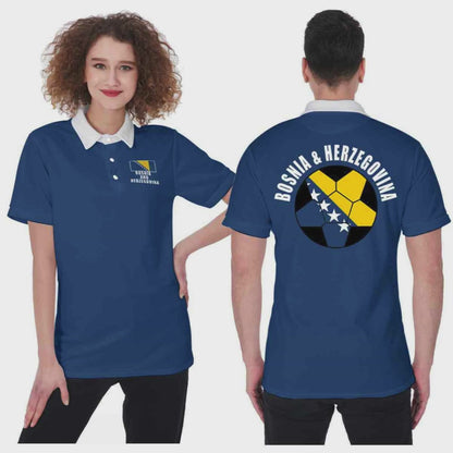 Bosnia And Herzegovina Unisex Football Fan Polo Shirt Video