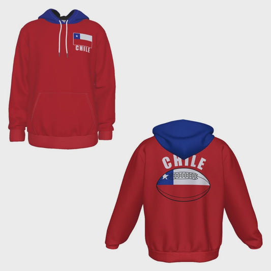 Chile Unisex Rugby Fan Pullover Hoodie Video