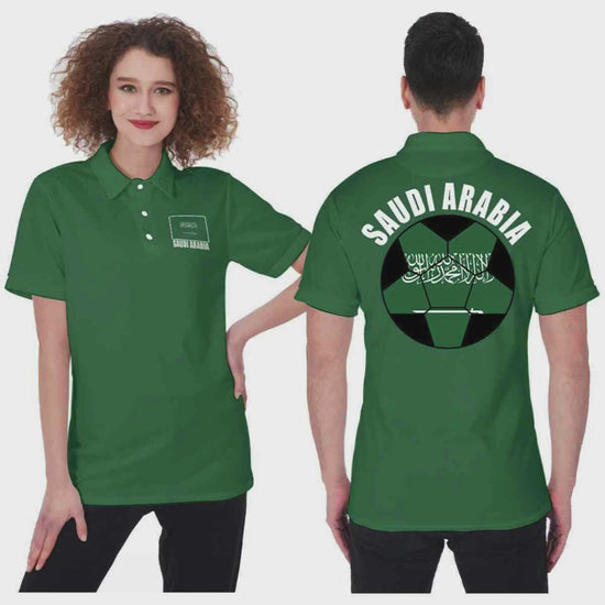 Saudi Arabia Unisex Football Fan Polo Shirt Video