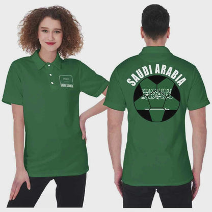 Saudi Arabia Unisex Football Fan Polo Shirt Video