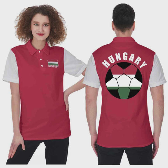 Hungary Unisex Football Fan Polo Shirt Video