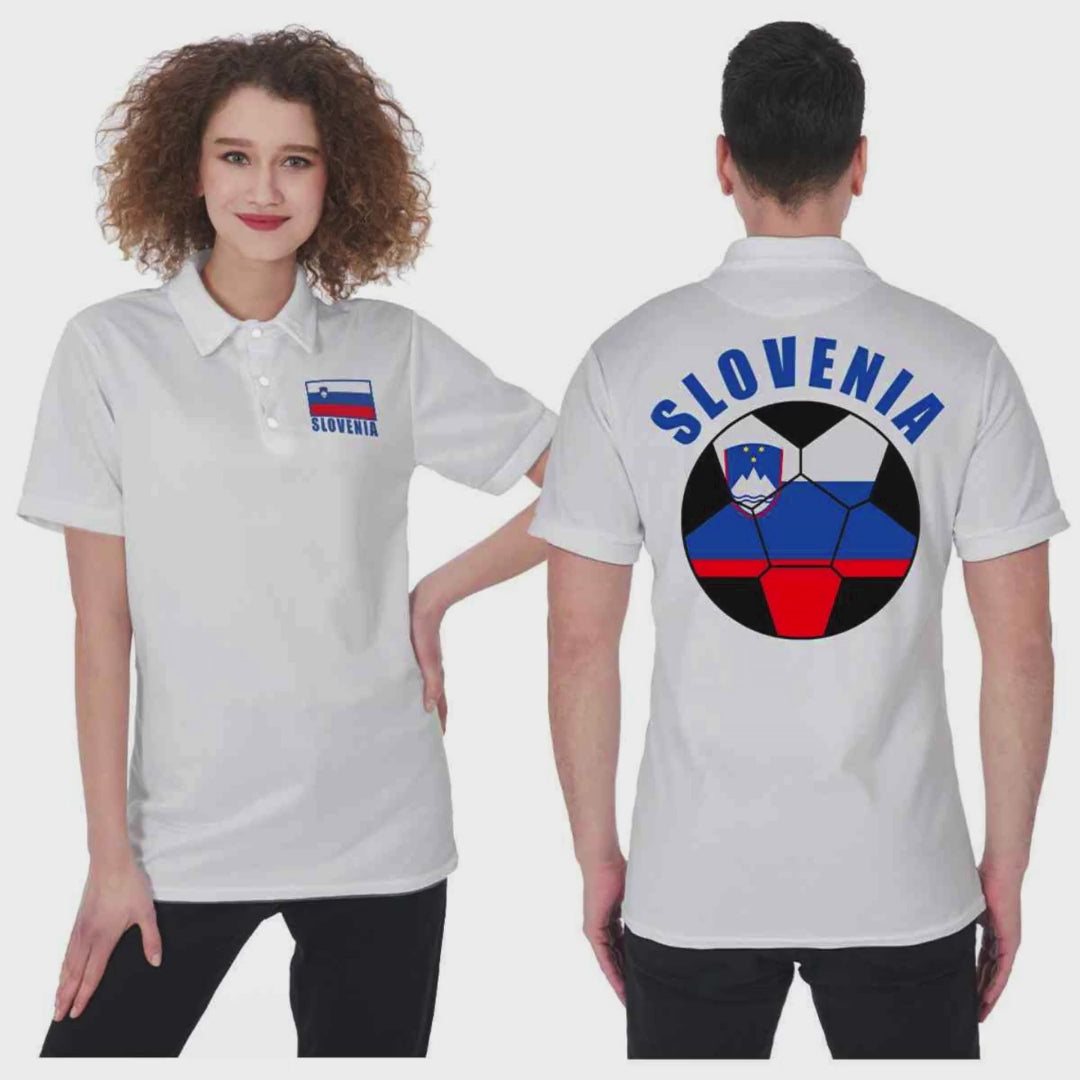 Slovenia Unisex Football Fan Polo Shirt Video