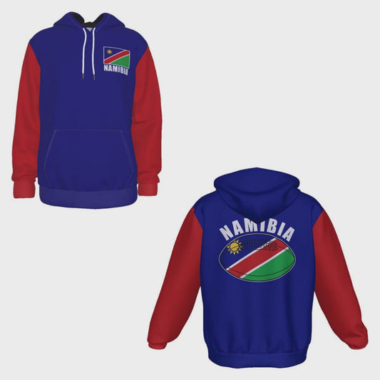 Namibia Unisex Rugby Fan Pullover Hoodie Video