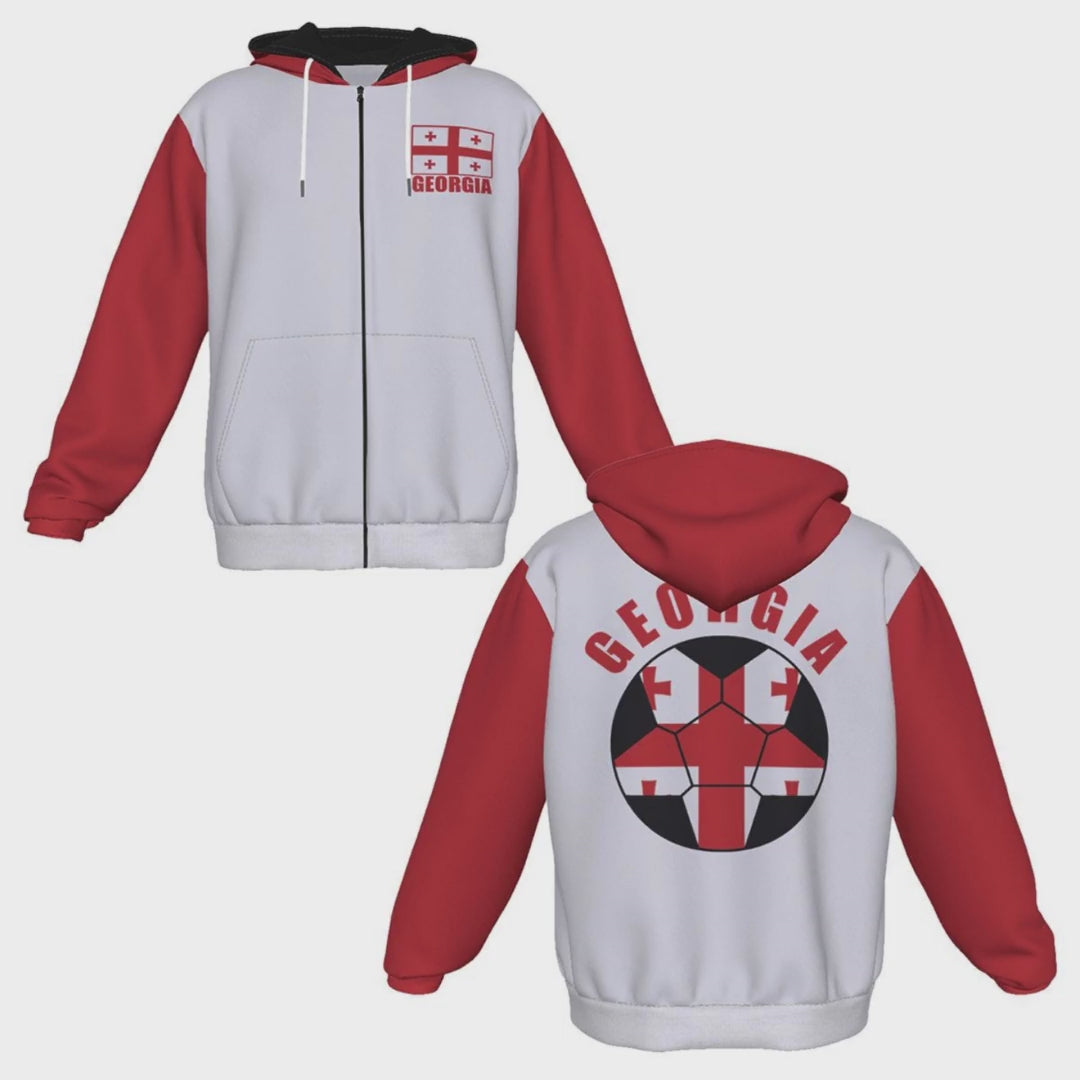 Georgia Unisex Football Fan Zip Hoodie Video