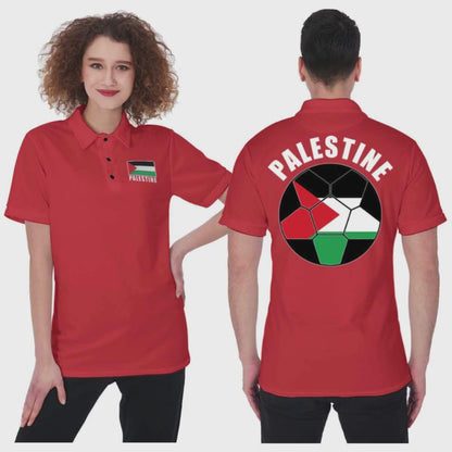 Palestine Unisex Football Fan Polo Shirt Video