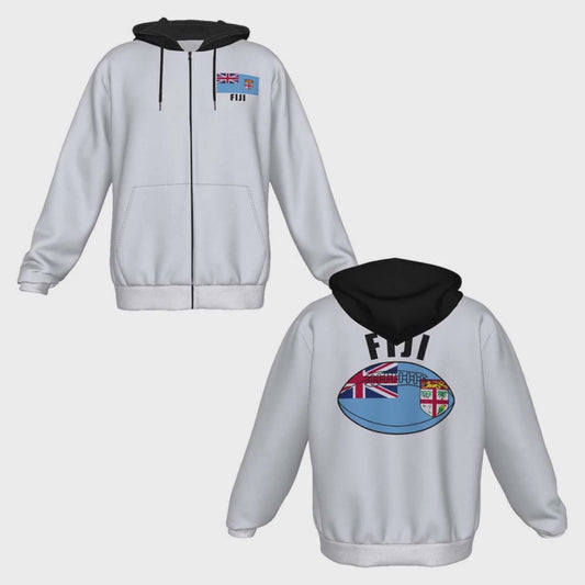 Fiji Unisex Rugby Fan Zip Hoodie Video