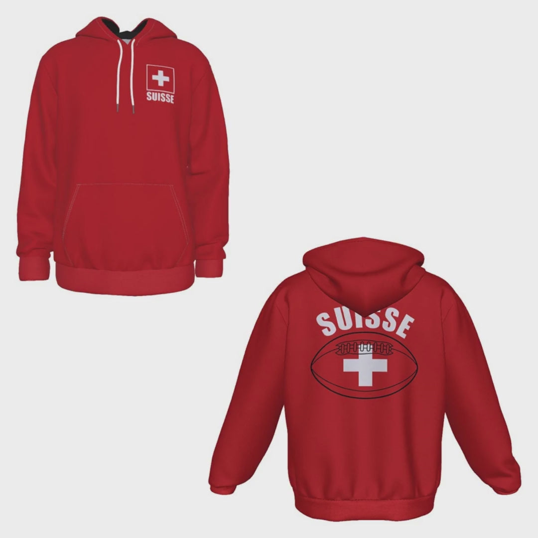 Suisse Unisex Rugby Fan Pullover Hoodie Video