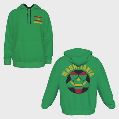 Mauritania Unisex Football Fan Pullover Hoodie Video