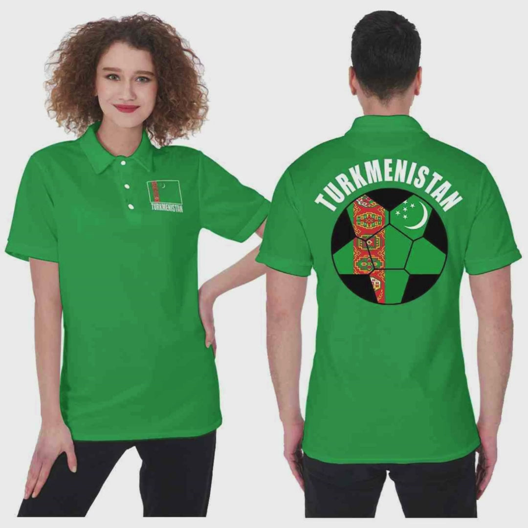 Turkmenistan Unisex Football Fan Polo Shirt Video