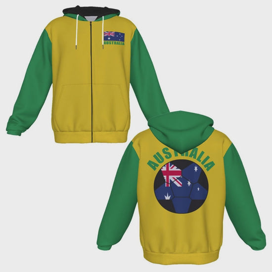 Australia Unisex Football Fan Zip Hoodie Video