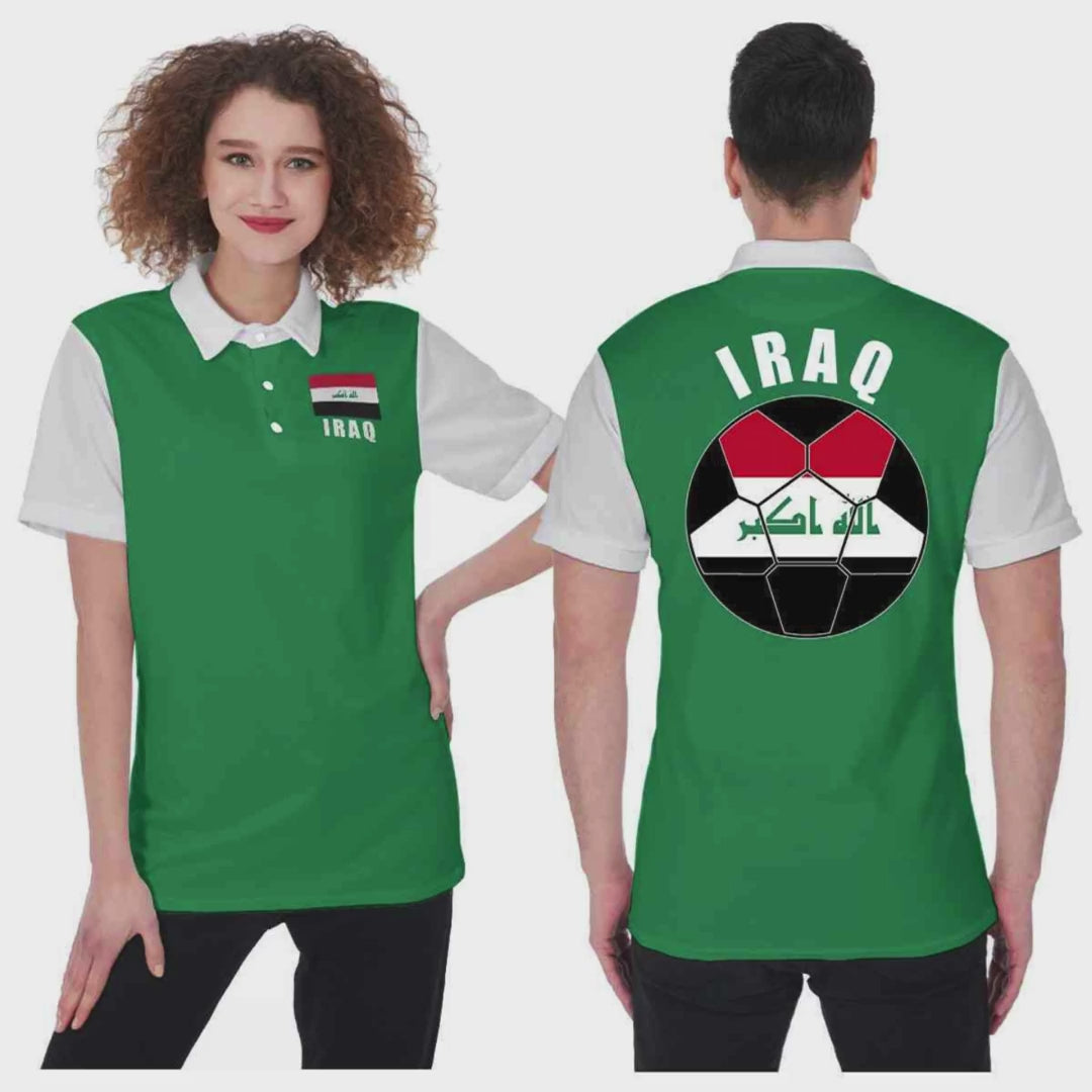 Iraq Unisex Football Fan Polo Shirt Video